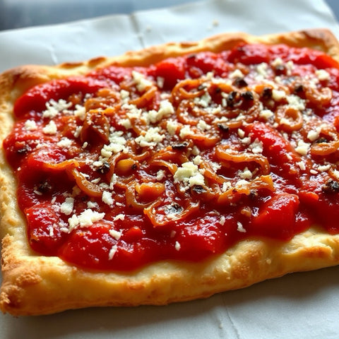 Caramelized Onion & Marinara Tart