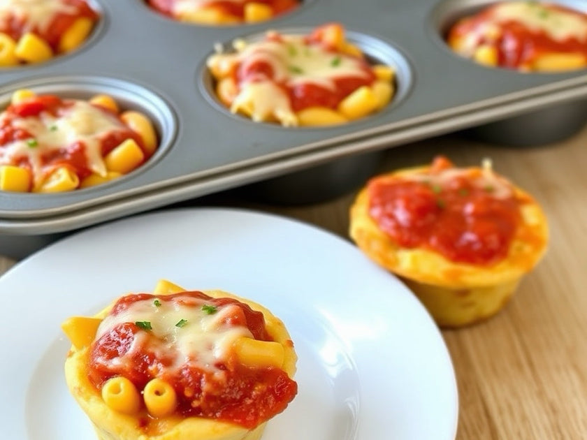 Cheesy Pasta Muffins – Hidden Foods Co.