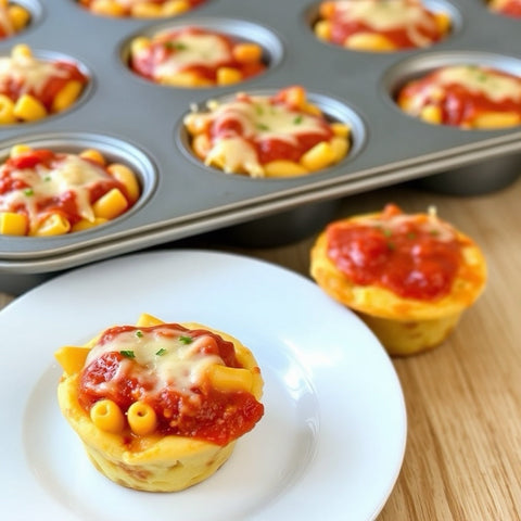 Cheesy Pasta Muffins