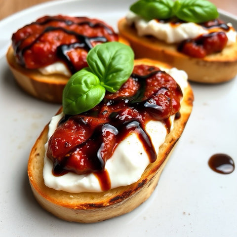 Roasted Tomato & Ricotta Crostini