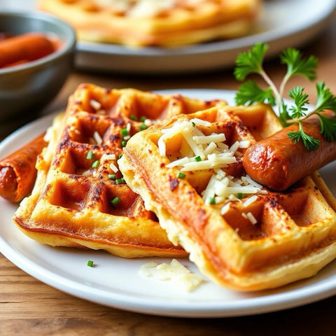 Savory Waffles (Cheddar & Chive)