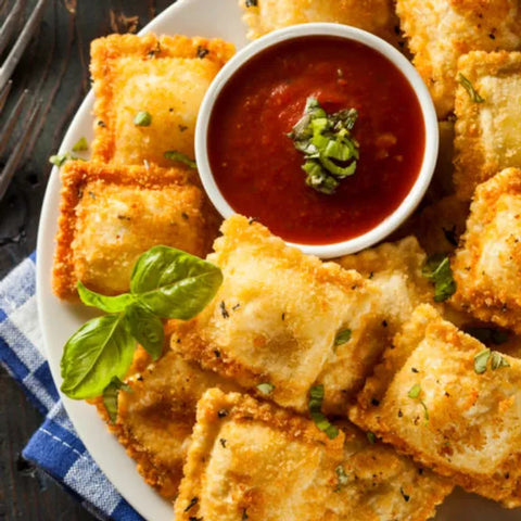 Breaded Ravioli with Hidden Foods Marinara